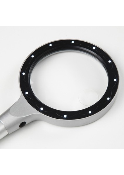 Yeni Araç Elde Tutulan 3x 8x Büyüteç Lens Büyüteç 12 Işık Okuma Gazetesi Hediye fırsatları