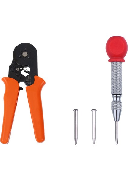 Crimper Pense Hsc8 66 Kendinden Ayarlanabilir Tel Kablo Crimper Sıkma Aletleri 0.256.0mm² Kablo Uç Manşonı ve 5 Inç Otomatik Merkez Delik Delme Işaretleyici Kullanılır(Yurt Dışından)