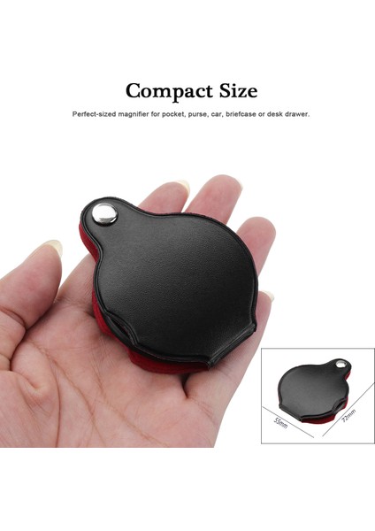 8x Katlanabilir Mini Büyüteç Okuma Cep Büyüteç Lens Takı Büyüteç Izle Tamir Için Yakın Çalışma fırsatları