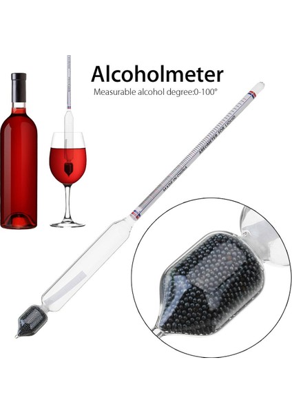 0-100° Hidrometre Ana Sayfasımetrespirits Yoğunluk Test Cihazı -