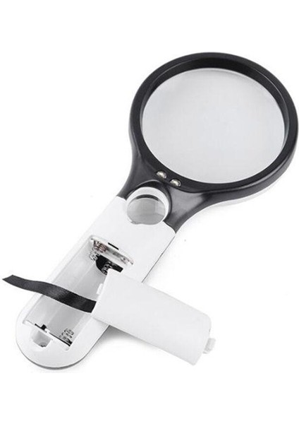 Sway Çift Ayna El Büyüteç Büyüteç Okuma Büyüteç 3 LED Işık ile modelleri