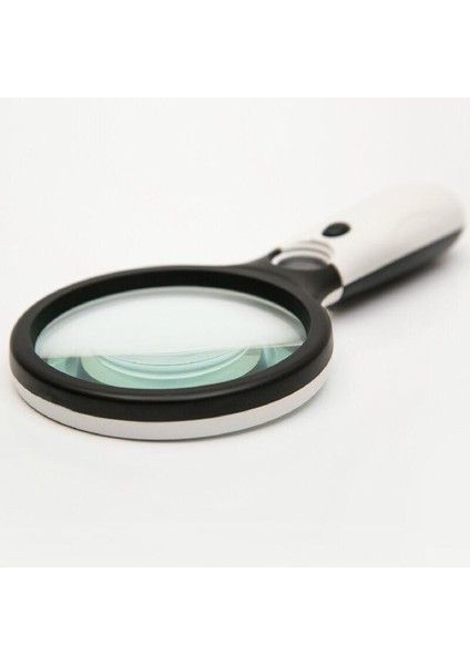 Sway Çift Ayna El Büyüteç Büyüteç Okuma Büyüteç 3 LED Işık ile indirimleri