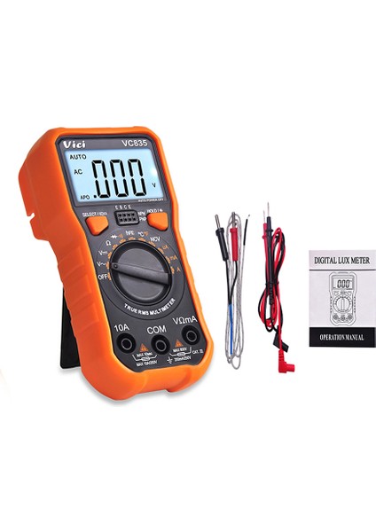 Vici Mini Çok Fonksiyonlu El LCD Dijital Ncv True Rms Multimetre Dc/ac Voltaj Akım Ölçer Sıcaklık Direnci Diyot Test Cihazı indirimleri