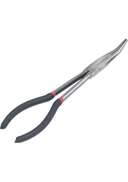 3x 11 Inç Ekstra Uzun Burunlu Pense Set Düz & Eğik Uçlu Mekanik Tutucu El Aracı fırsatları