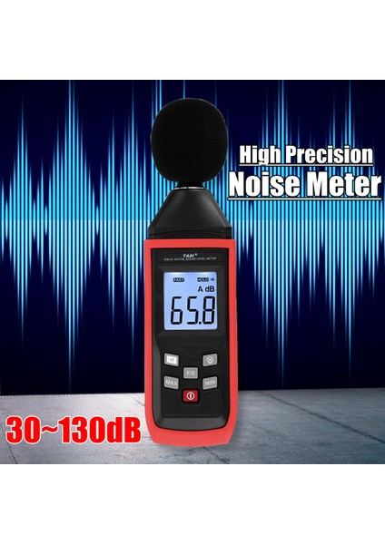 【esnek Tedarik】 Taşınabilir Mini LCD Dijital Ses Seviyesi Ölçer Gürültü Ölçüm Cihazı Desibel Izleme Test Cihazı 30-130DB(Yurt Dışından) fırsatları