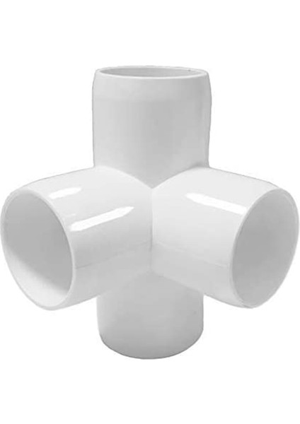 4WAY 1/2 In Tee Pvc Montaj Dirseği - Ağır Hizmet Tipi Pvc Niture Yapın - Pvc Yarım Inç Dirsek Parçaları [12'li Paket] modelleri