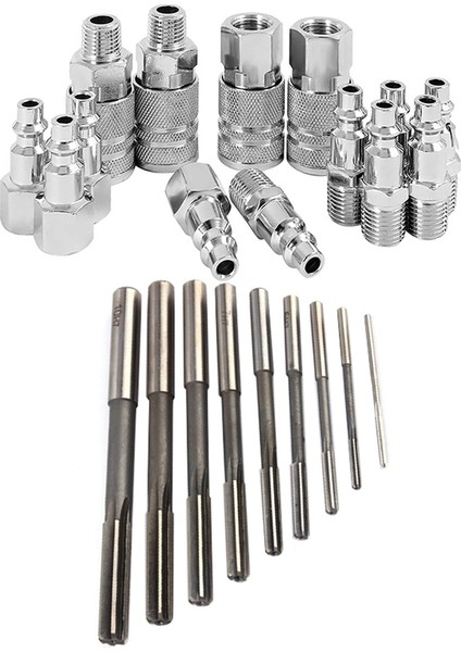 Adet Hss Makine Oyucu H7 2345678910 Dönen Alet Ustası Çekirdek Matkap Ucu ve 14 Adet Hava Hattı Hortum Kompresörü Uydurma 14 Inç Bsp Metal Konnektörler Bağlayıcı (Yurt Dışından) modelleri