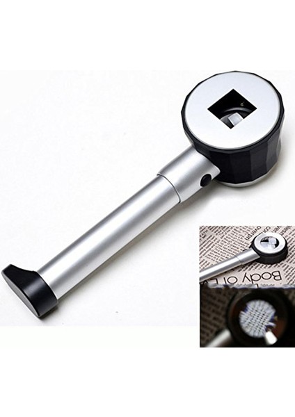 El LED Büyüteç 20X Optik Cam Büyüteç Işık Ölçeği ile Büyüteç Takı Büyüteç Saklama Kutusu ile fiyatları