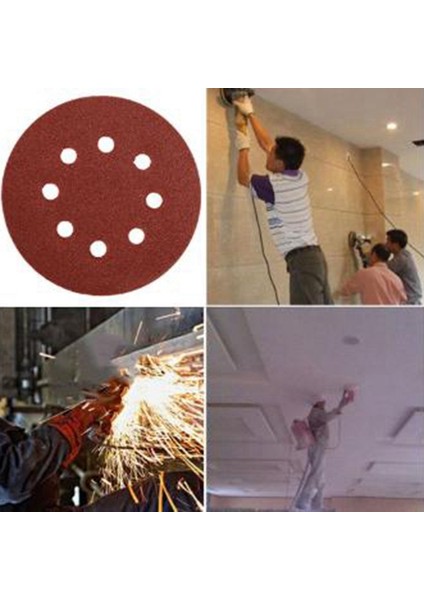 100 Adet 125 mm 5 Inç Zımpara Zımpara Zımpara Diski Cırt Cırt Kum Kağıt Irmik 240 Zımpara Elektrikli El Aletleri Aksesuarları modelleri