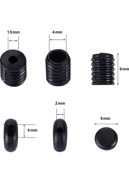 400 Adet Kordon Kilitleri Elastik Kordon Ayarlayıcı Kaymaz Stoper Pvc Silikon Ipler Için Geçiş Yapar Şerit Ipi Askı, fiyatları