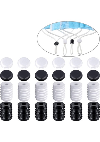 400 Adet Kordon Kilitleri Elastik Kordon Ayarlayıcı Kaymaz Stoper Pvc Silikon Ipler Için Geçiş Yapar Şerit Ipi Askı, modelleri