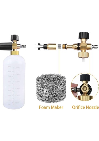 Adet Köpükorifis Nozul Uçları ve 10 Parça Köpük Yapıcı, Üniversal 1.1 mm Dişli Nozul ve Mesh Filtre fiyatları