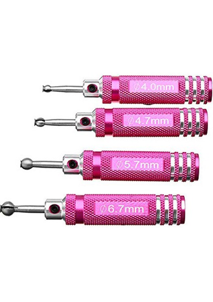 Adet Sert Çelik 4.0/4.7/5.7/6.7mm Top Kafa Oyucu Sürücü Onarım Araçları Kiti Rc Modeli Aracı Aksesuarları