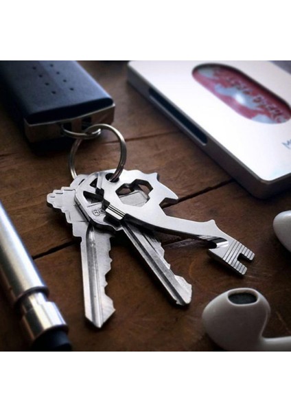 20 In 1 Kamp Açık Mini Taşınabilir Çok Fonksiyonlu Anahtarlık Anahtar Aracı Şişe Açacağı Anahtarlık Asılı fiyatları