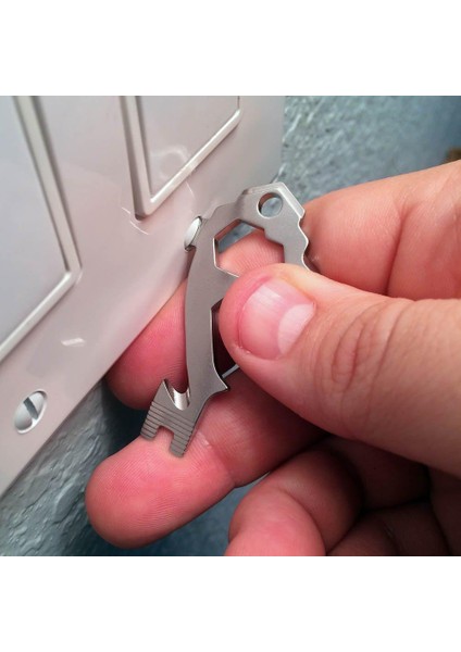 20 In 1 Kamp Açık Mini Taşınabilir Çok Fonksiyonlu Anahtarlık Anahtar Aracı Şişe Açacağı Anahtarlık Asılı indirimleri