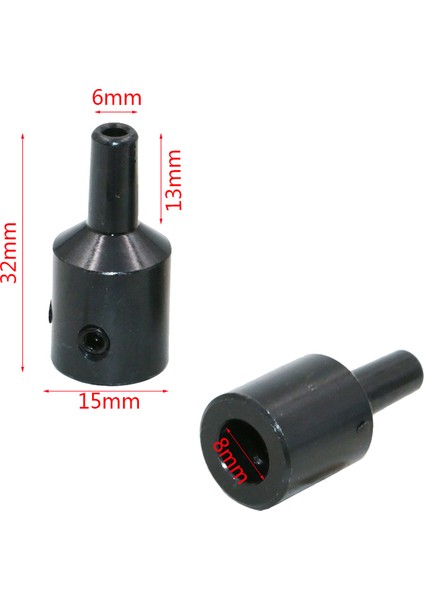 Saatçiler Elektrikli Matkap Chuck 0.3-4mm Jt0 Konik Montajlı TORNA8MM Siyah Şaftlı Mini Matkap Chuck Anahtar Takımı