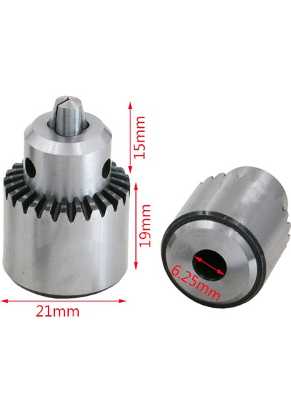 Saatçiler Elektrikli Matkap Chuck 0.3-4mm Jt0 Konik Montajlı TORNA8MM Siyah Şaftlı Mini Matkap Chuck Anahtar Takımı
