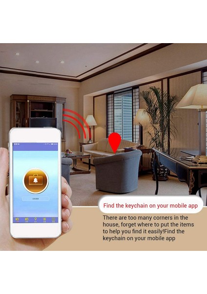 Araba Anahtarı Kutusu Akıllı Deri Anahtarlık Anahtar Kapağı Kılıfı Bluetooth Anti Kayıp Cihaz modelleri