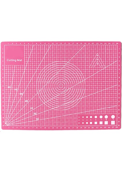 A4 Izgara Çizgileri Pvc Çift Taraflı Kendiliğinden Iyileşen Kesme Matı Patchwork Dıy Craft Aracı fiyatları
