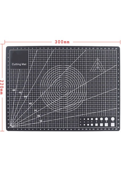 A4 Izgara Çizgileri Pvc Çift Taraflı Kendiliğinden Iyileşen Kesme Matı Patchwork Dıy Craft Aracı modelleri