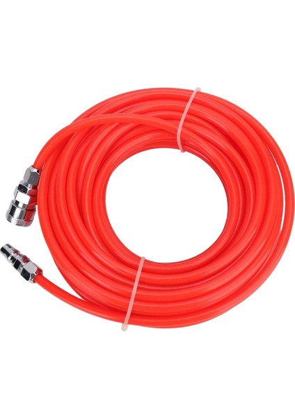 Aşınma ve Dayanıklı 5X8MM Yüksek Basınçlı Esnek Hava Kompresörü Hortumu, Endüstriyel Ev Için Erkek Dişi Hızlı Bağlantılı 15M Kırmızı(Yurt Dışından)