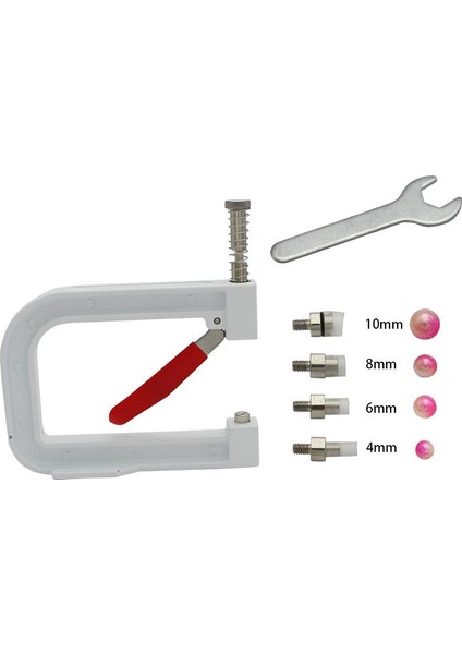 1 Takım Manuel Çivili Boncuk Makinesi Giyim Manuel Inci Kapağı Boncuk Perçin Zanaat Diy Onarım Örgü Dantel Şapka Saç Araçları fırsatları