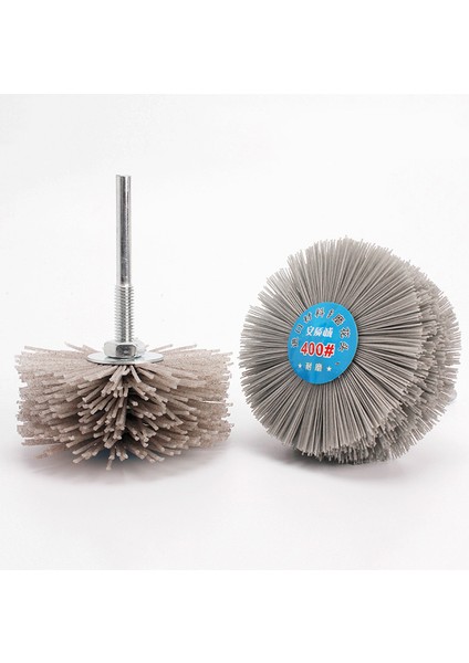 1 Adet Naylon Taşlama Bileşik Ipek Tekerlek Fırçalar Dremel Aksesuarları Için 6mm Şaft Parlatma Tekerlek Döner Aletler # 400 Irmik