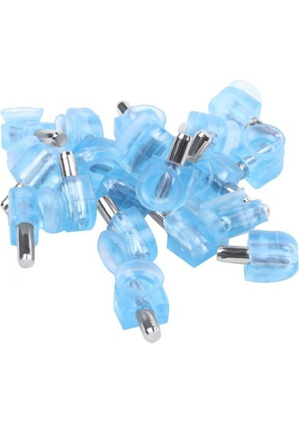 20 Adet Vidalı Metal Pim 5mm - Mavi (Yurt Dışından)