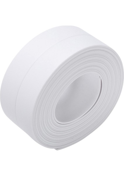 3.2m * 38MM Beyaz Banyo ve Duvar Sızdırmazlık Şeridi Kendinden Yapışkanlı Bant Lavabo Havzası Kenarı