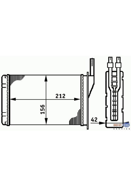 Kalorifer Radyatörü 0581842AL R9 R11 Bakır