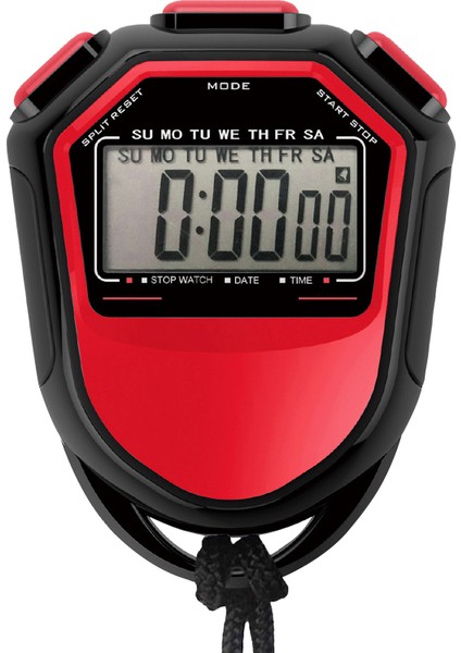 Su Geçirmez Kronometre Dijital El LCD Zamanlayıcı Kronograf (Yurt Dışından)