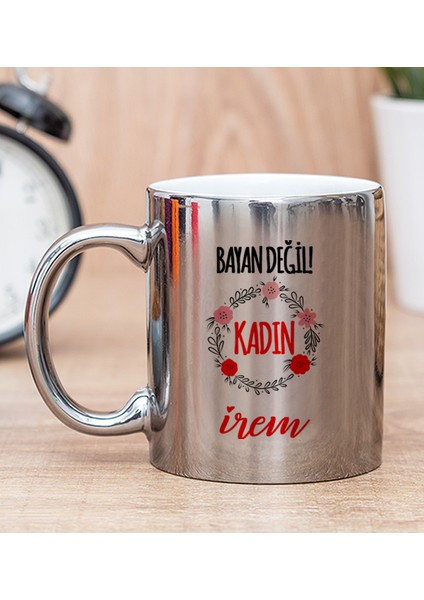 Kişiye Özel Bayan Değil Kadın Silver Kupa Bardak