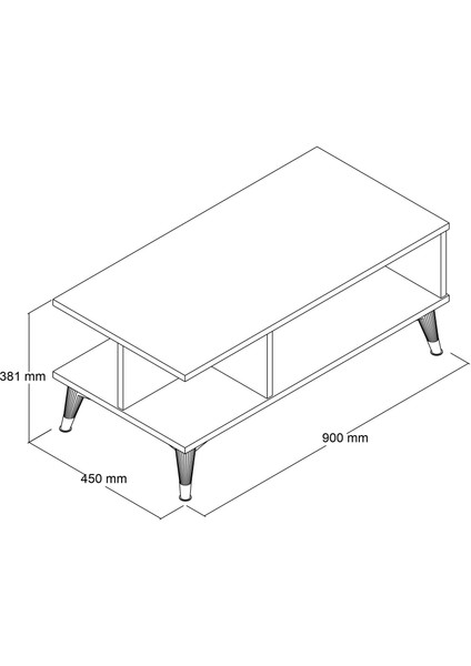 Moxen Ms1 Mira Orta Sehpa Beyaz fırsatları