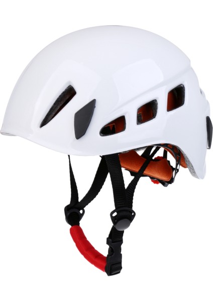 Güvenli Tırmanma Yokuş Aşağı Mağara Rappelling Kask Dayanıklı Koruyucu Beyaz (Yurt Dışından)
