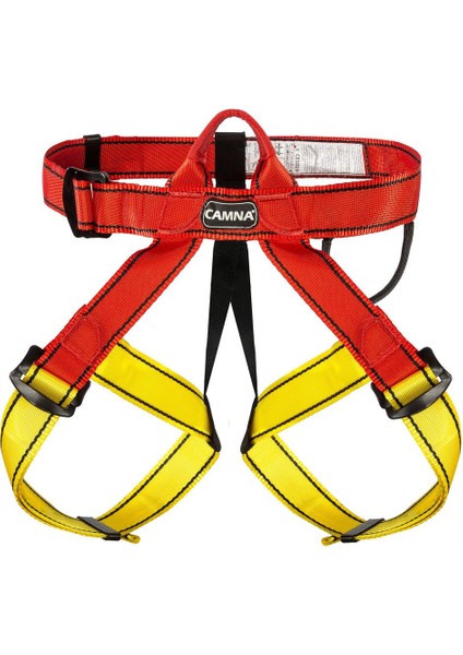Tırmanma Koşum Emniyet Kemeri Ağacı Tırmanma Rappelling Kırmızı Sarı (Yurt Dışından)