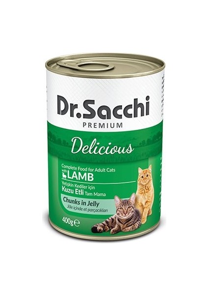 Kuzu Etli Yetişkin Kedi Konservesi 400GR