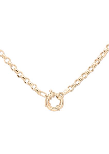 Altın Doc Model Omega Kilitli Zincir Kolye (KLY0265) fiyatları