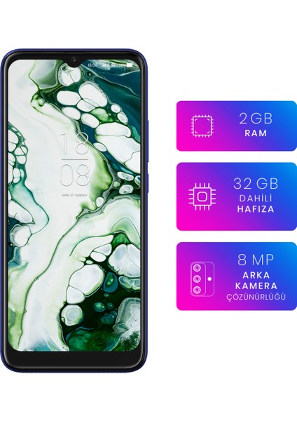 P13 Blue Max Lite 2022 32 GB (Reeder Türkiye Garantili) Mavi