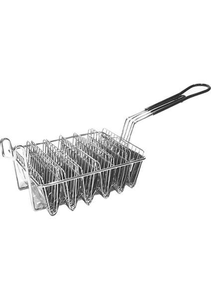 SunniMix Taco Derin Shell Fritöz Taco Tutucu Fry Sepet Raf Handgrip ile 6 Kabukları (Yurt Dışından)