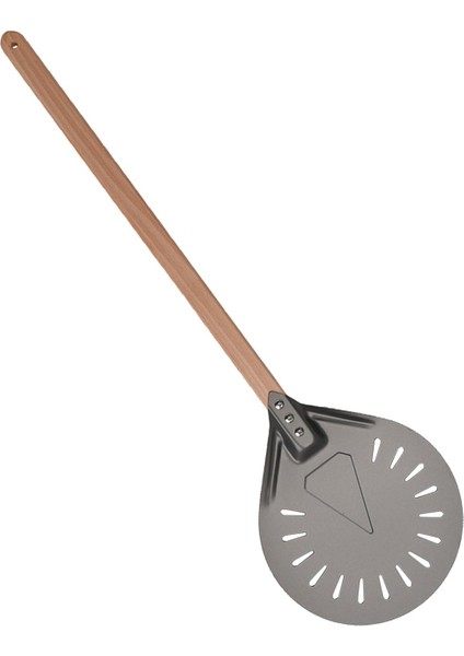 SunniMix Pizza Peel Anodize Alüminyum Delikli Pizza Kürek Baker Çıkarılabilir Kolu 8in 60 cm
