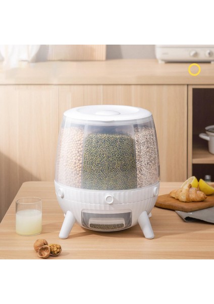 SunniMix Nem Geçirmez Kuru Gıda Dağıtıcı Saklama Kabı - Beyaz (Yurt Dışından) indirimleri