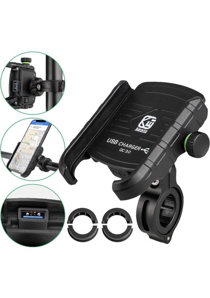 M8 Motosiklet USB Li Telefon Tutucu fırsatları