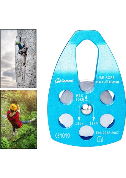 Tırmanma Kasnağı Kurtarma Çekme Arma Makaraları Mikro Kasnak Mavi (Yurt Dışından) modelleri