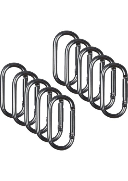 10X Kilitleme Karabina Klipsi Yapış Kanca Bahar Karabiner Küçük Anahtarlık Gri (Yurt Dışından) fiyatları