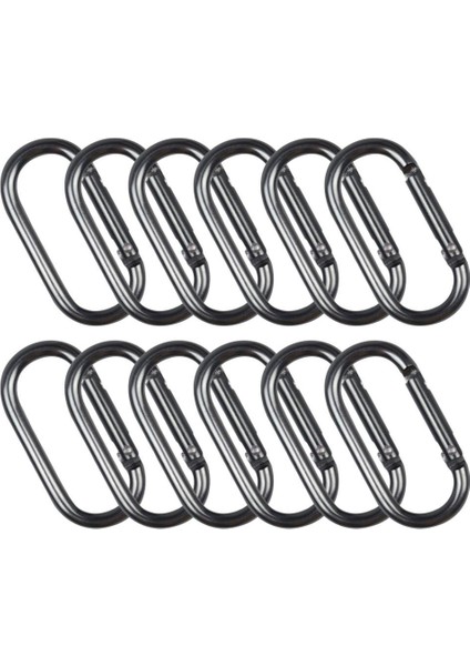 10X Kilitleme Karabina Klipsi Yapış Kanca Bahar Karabiner Küçük Anahtarlık Gri (Yurt Dışından) modelleri