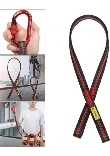 Polyester Dokuma Kayışı Sling Rulman Kordon Kaya Tırmanışı Arborist 80CM Için (Yurt Dışından)
