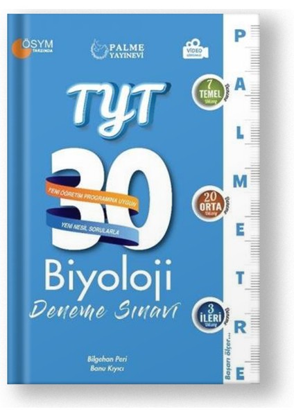 TYT Biyoloji 30 Deneme Palmetre Video Çöz.yeni