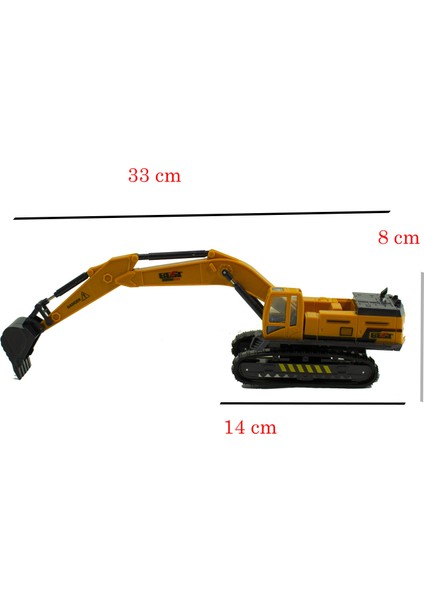 Oyuncak Excavator Oyuncak Kepçe Sürtmeli 33 cm