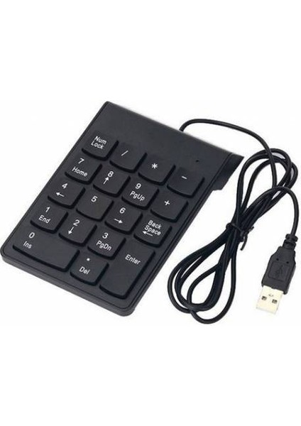 Numeric Keypad-Numpad-Usb Kablolu Keypad 18 Tuş Mini Keypad