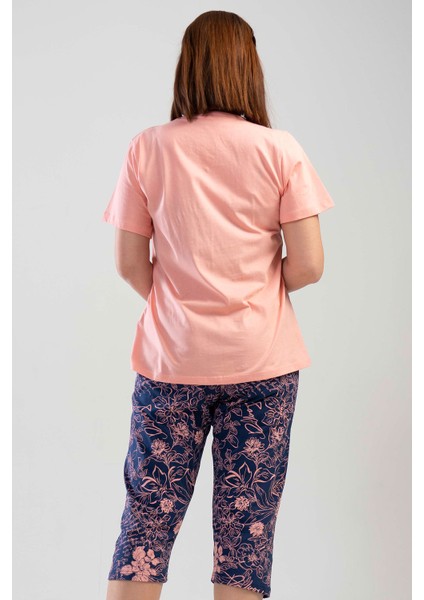 Pamuklu Büyük Beden Tamamı Düğmeli Kısa Kol Kaprili Pijama Takım fırsatları